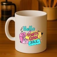 Retro Back To School Hello Fourth Grade Coffee Mug thumb 4