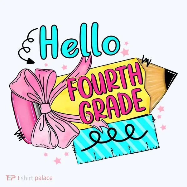 Retro Back To School Hello Fourth Grade Women's Hoodie