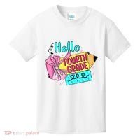 Retro Back To School Hello Fourth Grade Kids T-Shirt thumb 0