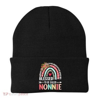 Rainbow Blessed To Be Called Nonnie Leopard Mother's Day Beanie