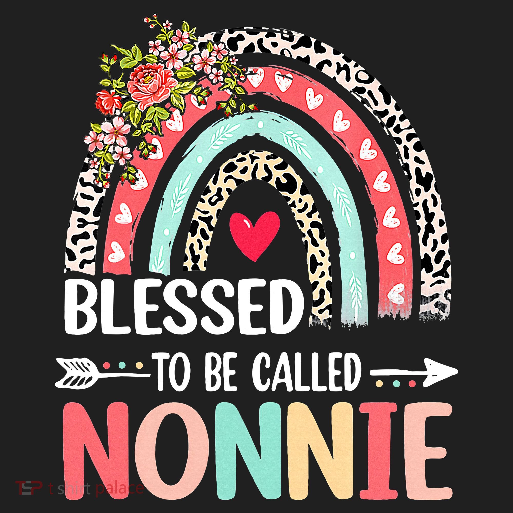 Rainbow Blessed To Be Called Nonnie Leopard Mother's Day Beanie