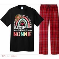 Rainbow Blessed To Be Called Nonnie Leopard Mother's Day Pajama Set thumb 0