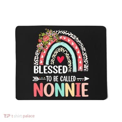 Rainbow Blessed To Be Called Nonnie Leopard Mother's Day Mousepad