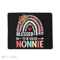 Rainbow Blessed To Be Called Nonnie Leopard Mother's Day Mousepad thumb 0