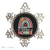 Rainbow Blessed To Be Called Nonnie Leopard Mother's Day Ornament thumb 0