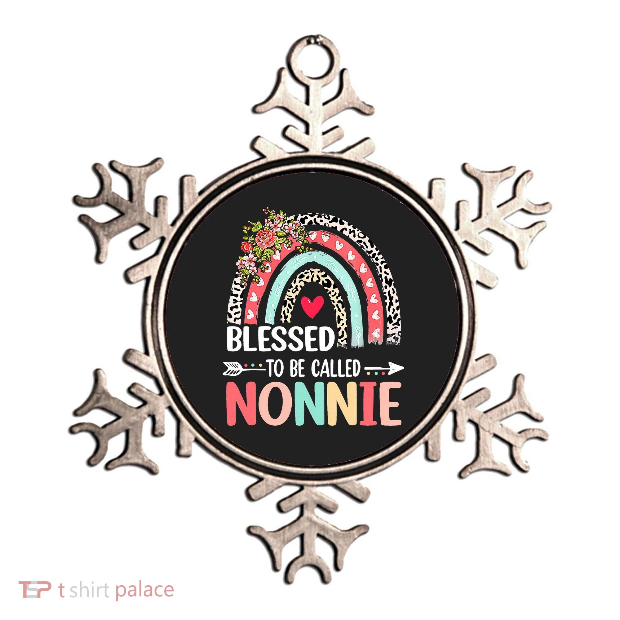 Rainbow Blessed To Be Called Nonnie Leopard Mother's Day Ornament