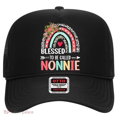 Rainbow Blessed To Be Called Nonnie Leopard Mother's Day Hat