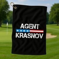 Recruited By The Kgb Agent Krasnov Golf Towel thumb 1
