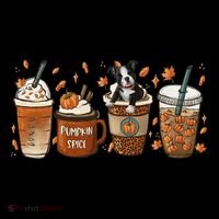 Retro Boston Terriers Lover Pumpkin Spice Coffee Warm Autumn Cool Gift Coffee Mug thumb 5