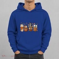 Retro Boston Terriers Lover Pumpkin Spice Coffee Warm Autumn Cool Gift Hoodie thumb 0