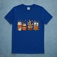 Retro Boston Terriers Lover Pumpkin Spice Coffee Warm Autumn Cool Gift T-Shirt thumb 5