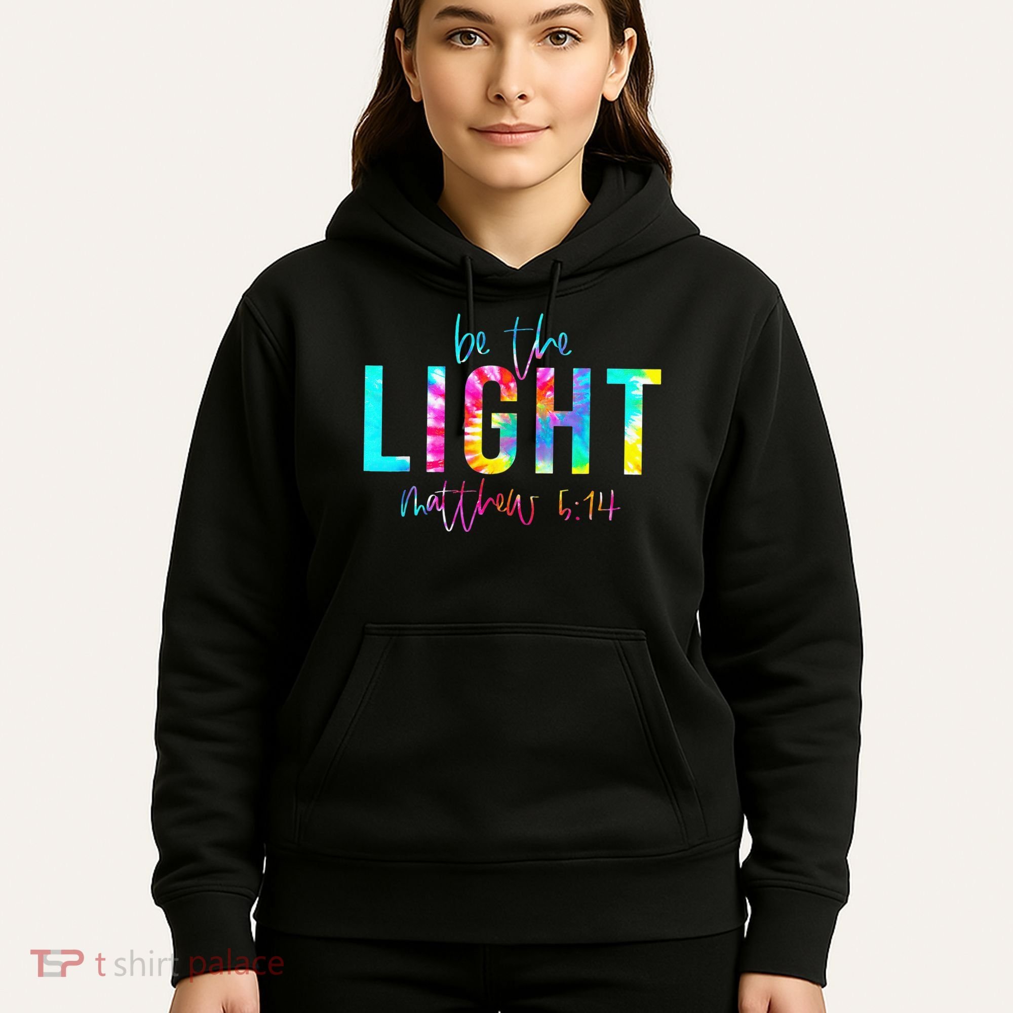 Religious Be The Light Matthew 5 14 Christian Easter Hoodie