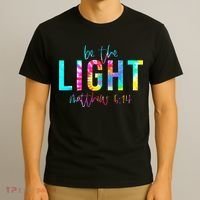 Religious Be The Light Matthew 5 14 Christian Easter T-Shirt thumb 3
