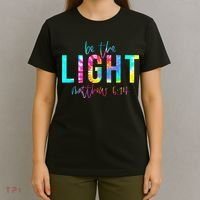 Religious Be The Light Matthew 5 14 Christian Easter T-Shirt thumb 4