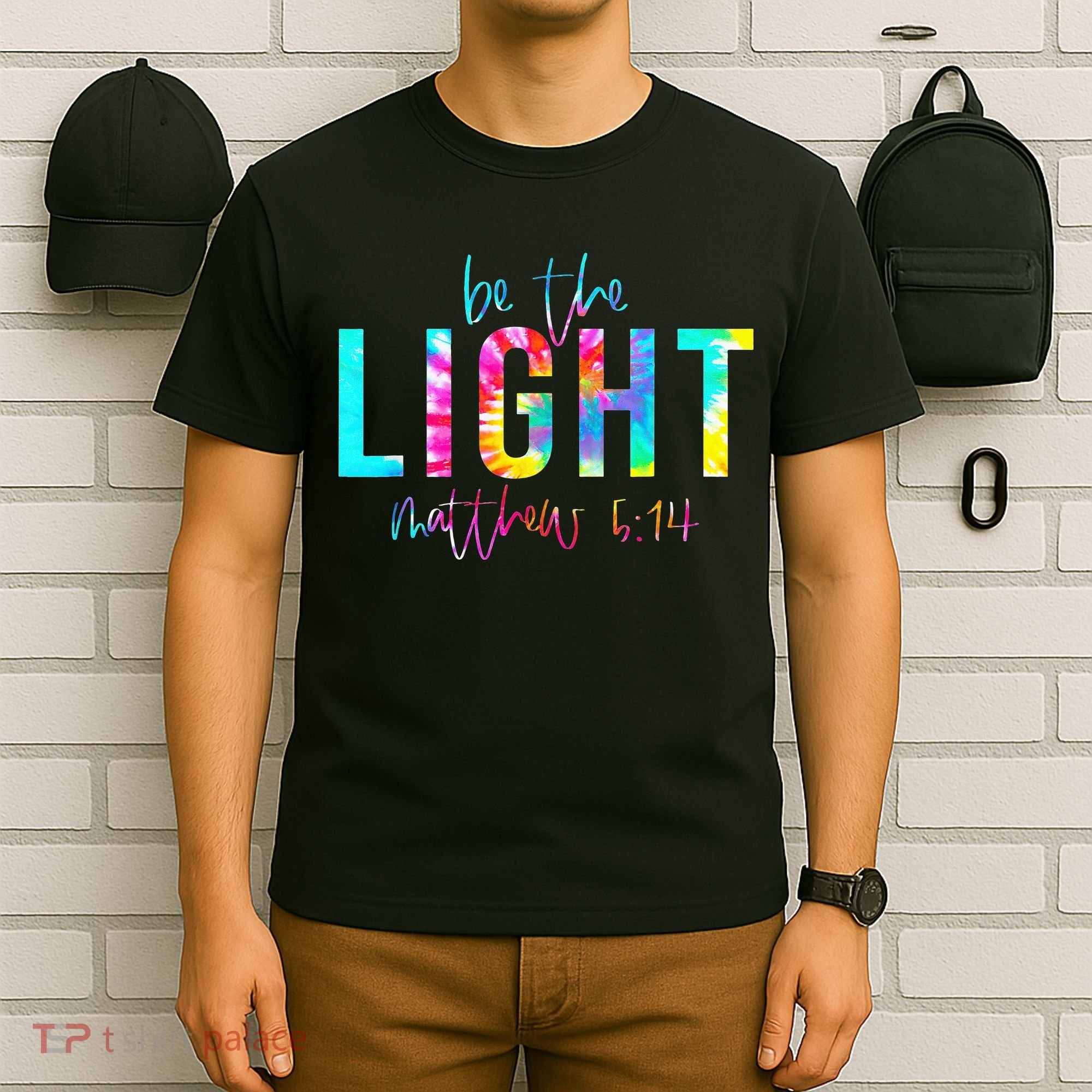Religious Be The Light Matthew 5 14 Christian Easter T-Shirt
