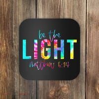 Religious Be The Light Matthew 5 14 Christian Easter Coaster thumb 0