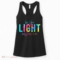 Religious Be The Light Matthew 5 14 Christian Easter Women's Tank Top thumb 0