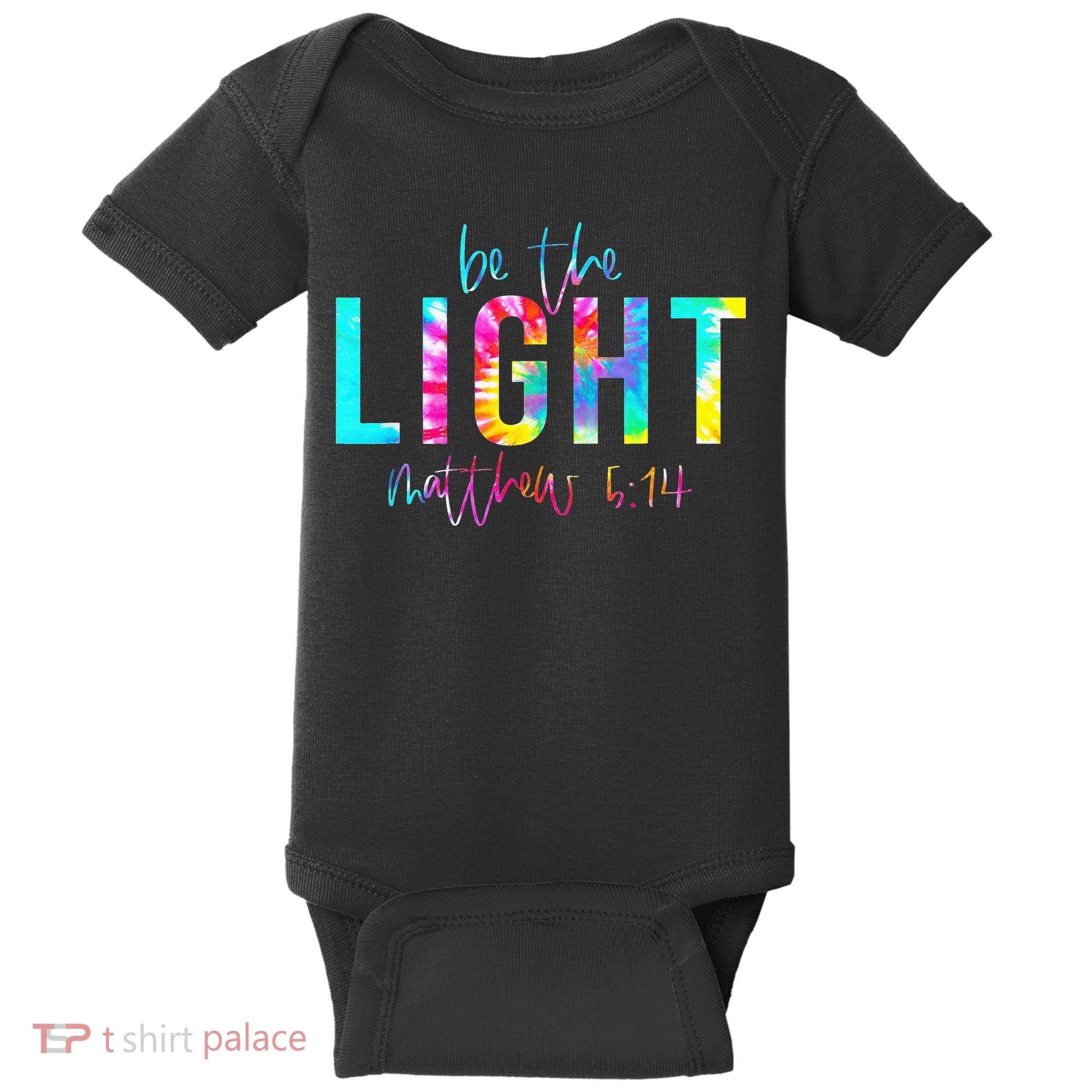 Religious Be The Light Matthew 5 14 Christian Easter Baby Bodysuit
