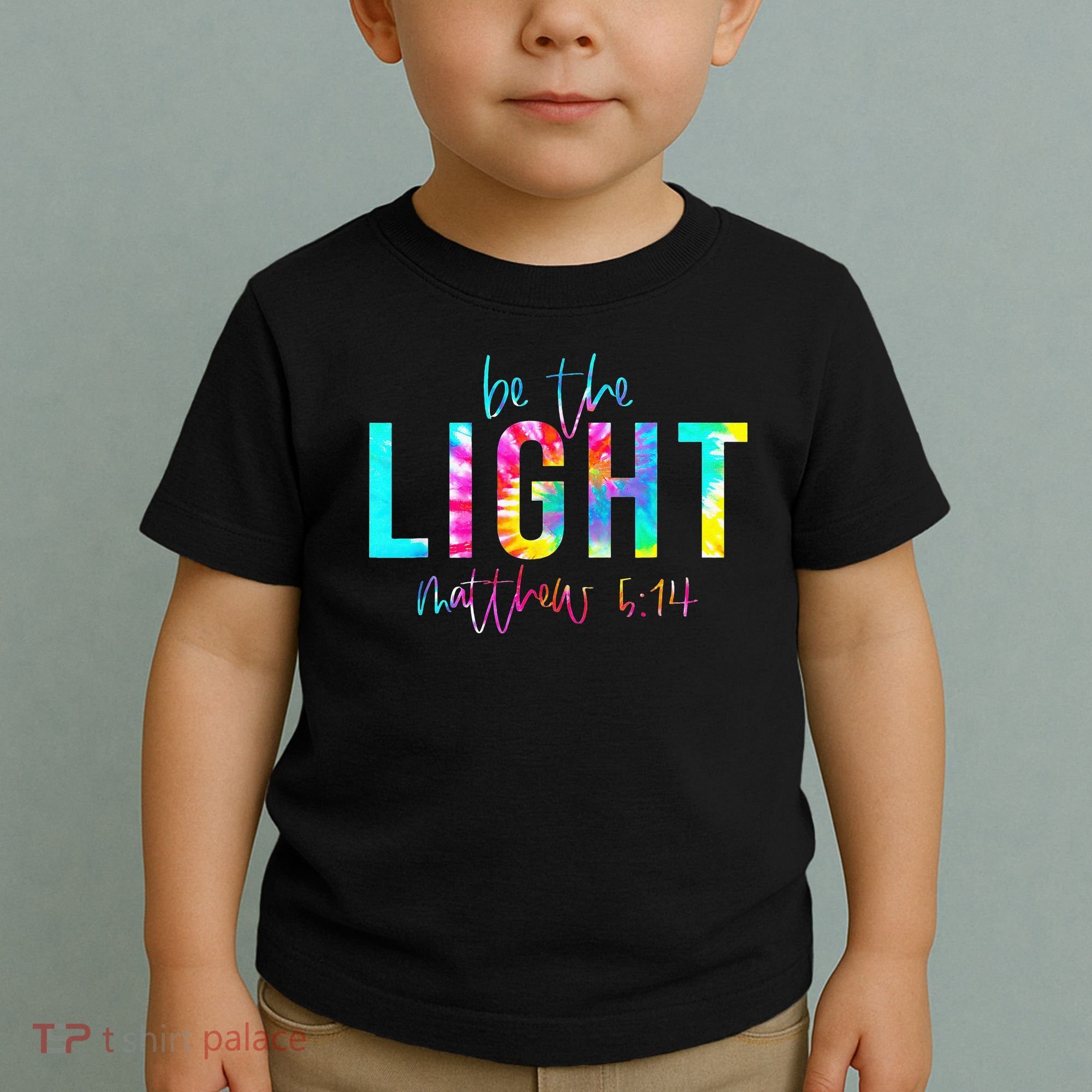 Religious Be The Light Matthew 5 14 Christian Easter Toddler T-Shirt
