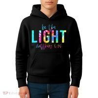 Religious Be The Light Matthew 5 14 Christian Easter Kids Hoodie thumb 4