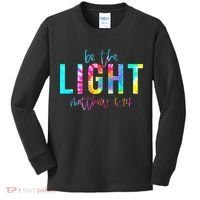 Religious Be The Light Matthew 5 14 Christian Easter Kids Long Sleeve Shirt thumb 0