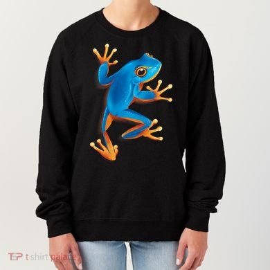 Realistic Blue Tree Frog Women's Sweatshirt