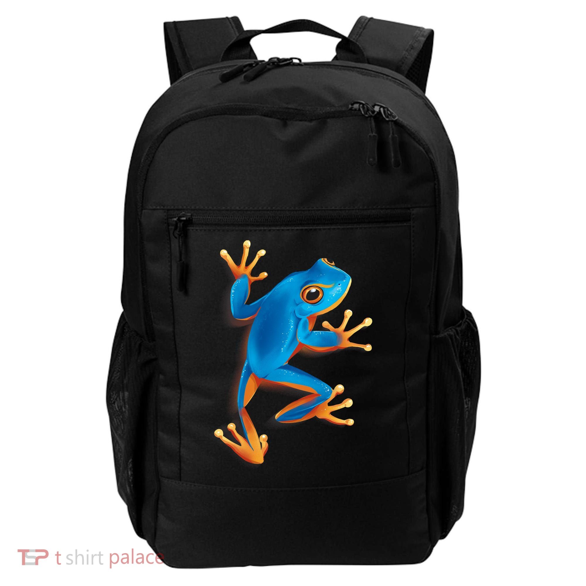 Realistic Blue Tree Frog Backpack