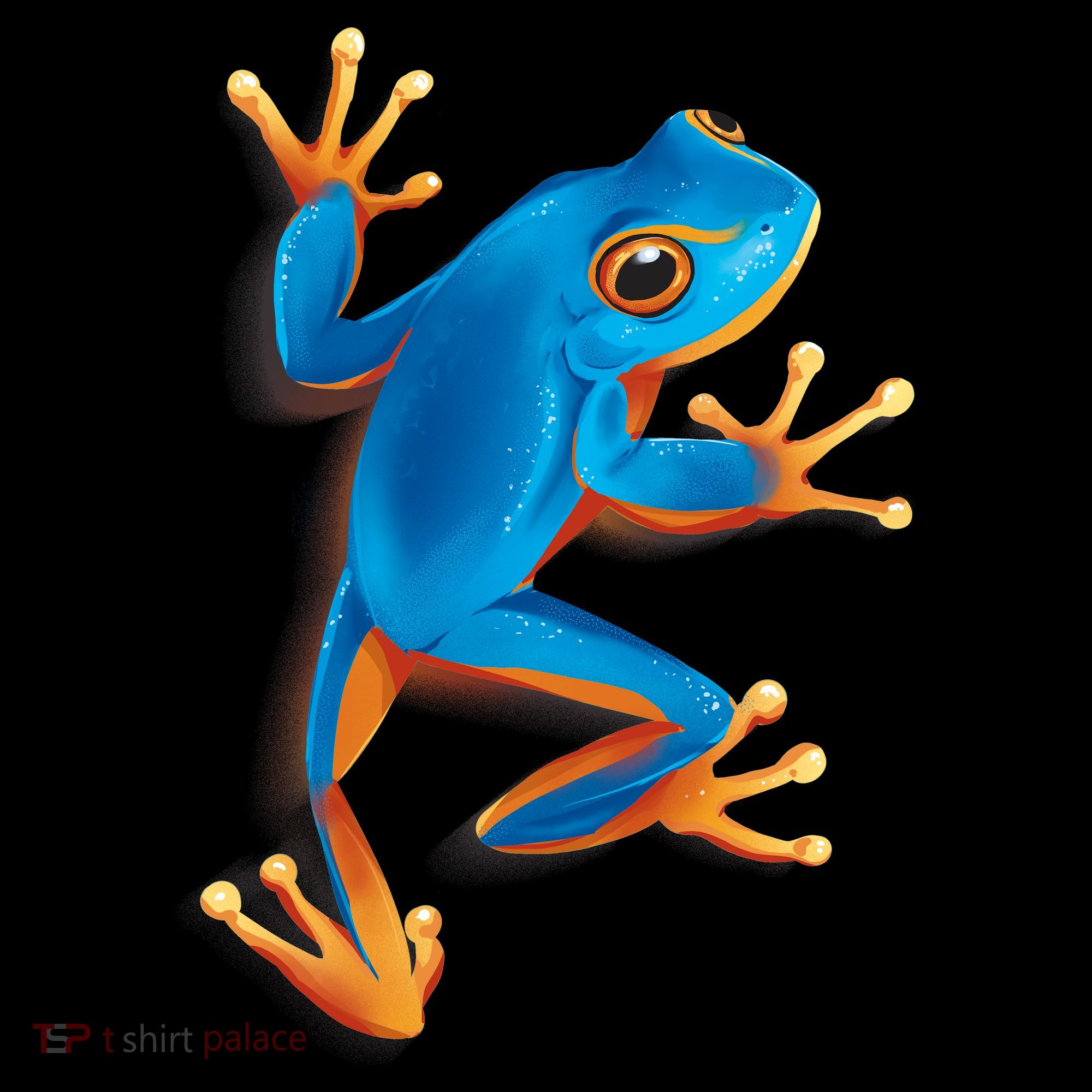 Realistic Blue Tree Frog Backpack