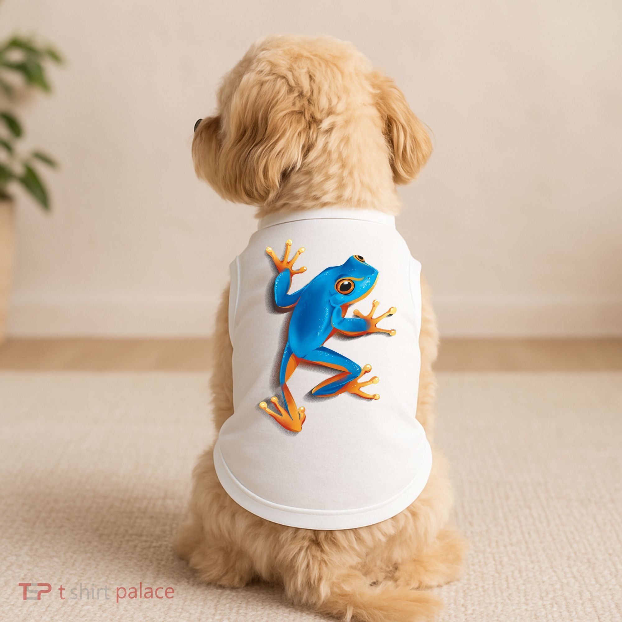 Realistic Blue Tree Frog Doggie Tank