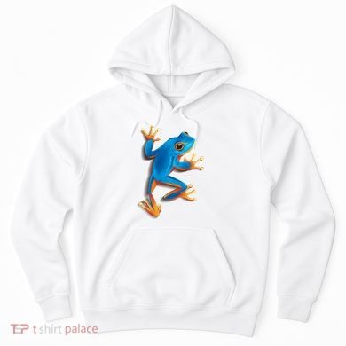 Realistic Blue Tree Frog Hoodie