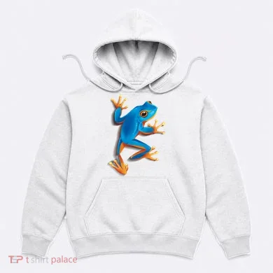 Realistic Blue Tree Frog Hoodie