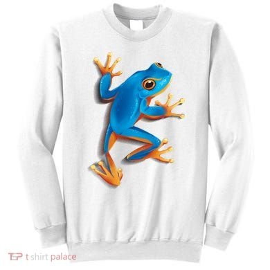Realistic Blue Tree Frog Sweatshirt