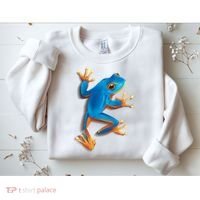 Realistic Blue Tree Frog Sweatshirt thumb 2