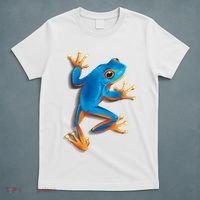 Realistic Blue Tree Frog T-Shirt thumb 5