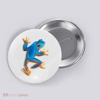 Realistic Blue Tree Frog Button thumb 0