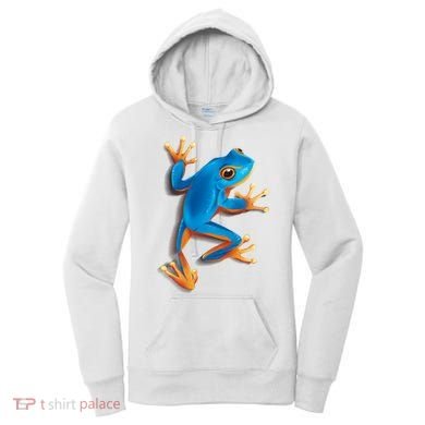 Realistic Blue Tree Frog Women's Hoodie