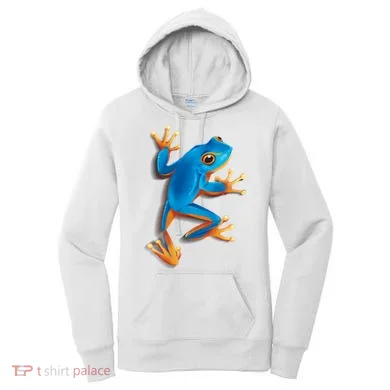Realistic Blue Tree Frog Women's Hoodie