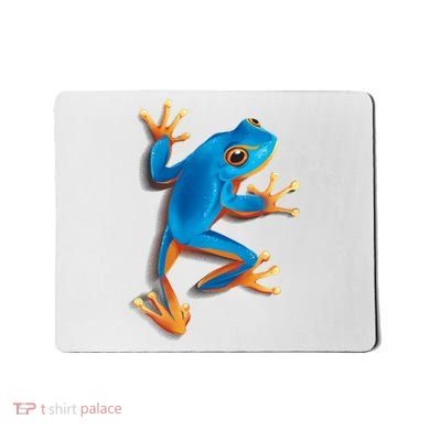 Realistic Blue Tree Frog Mousepad