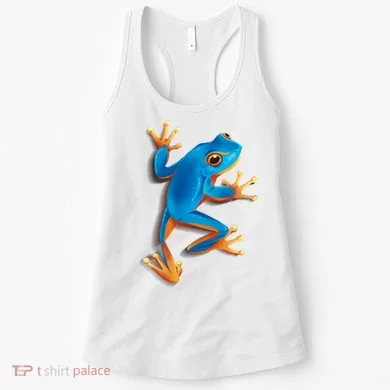 Realistic Blue Tree Frog Women's Tank Top