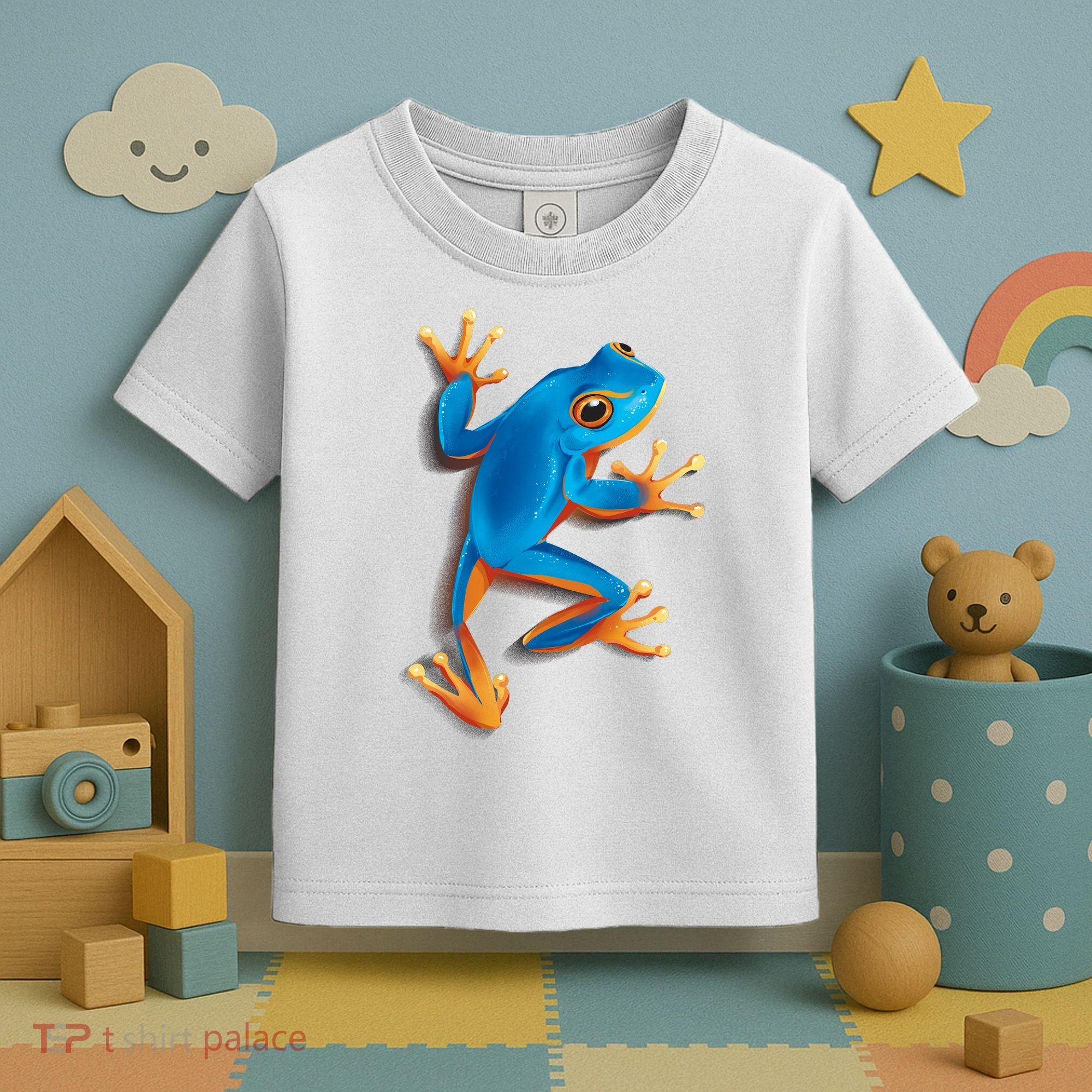 Realistic Blue Tree Frog Toddler T-Shirt
