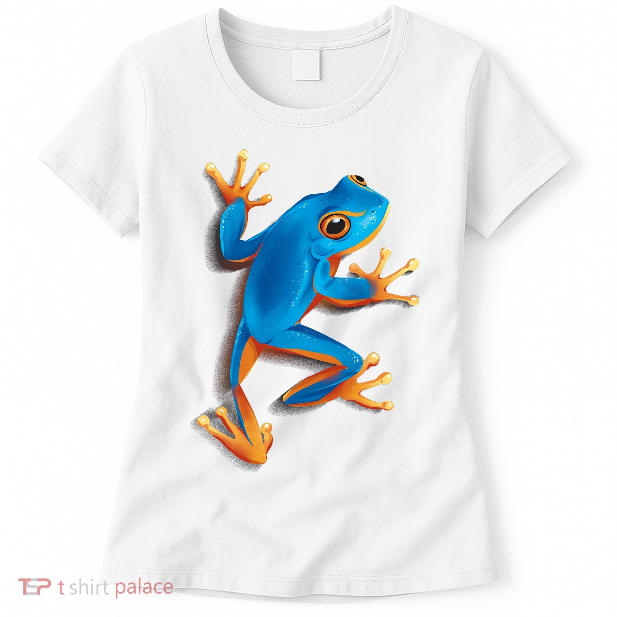 Realistic Blue Tree Frog Women's T-Shirt