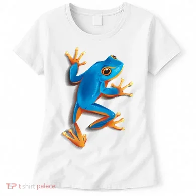Realistic Blue Tree Frog Women's T-Shirt