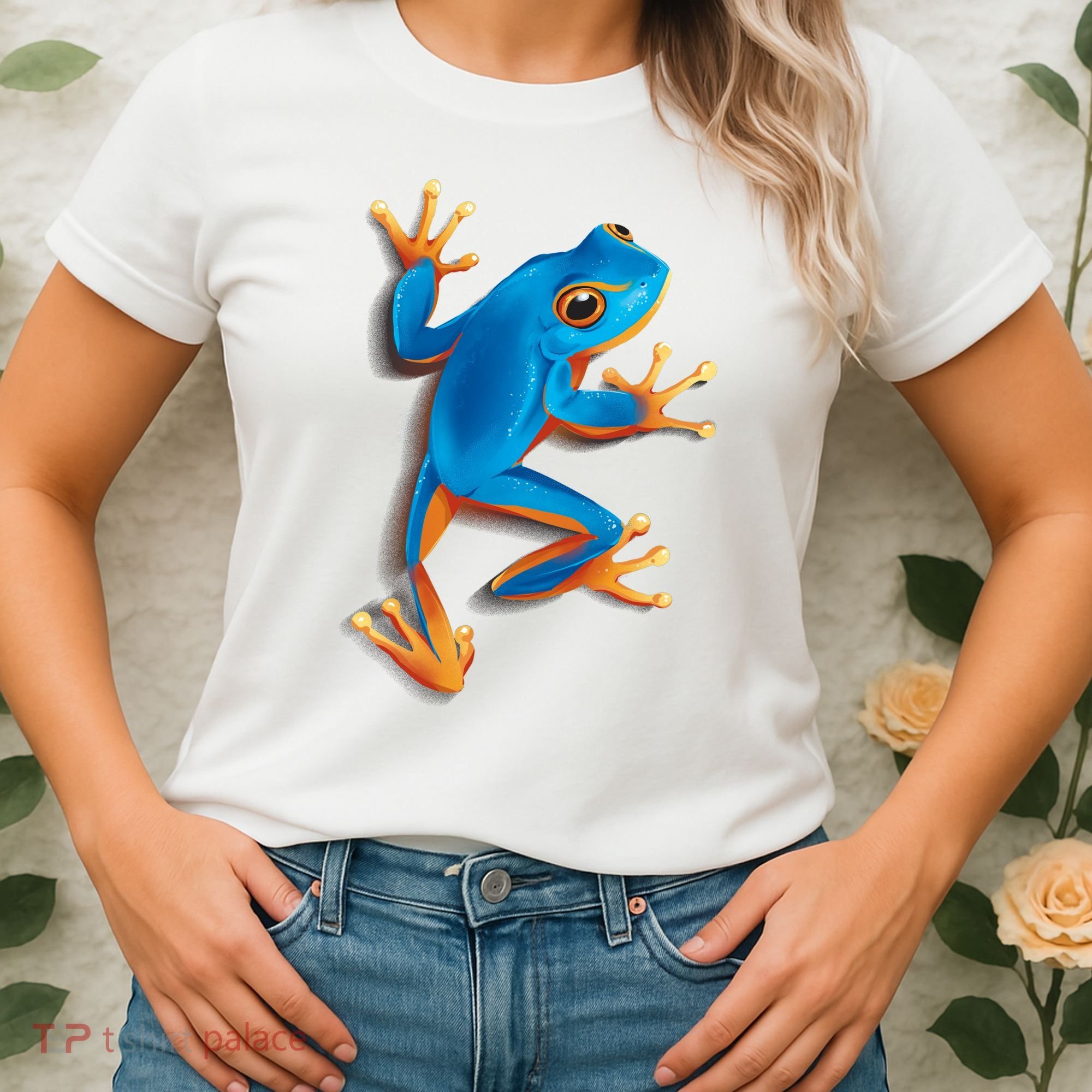 Realistic Blue Tree Frog Women's T-Shirt