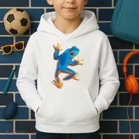 Realistic Blue Tree Frog Kids Hoodie thumb 2