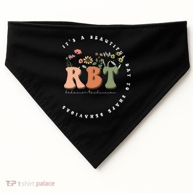 Registered Behavior Technician RBT Behavior Therapist ABA USA-Made Doggie Bandana
