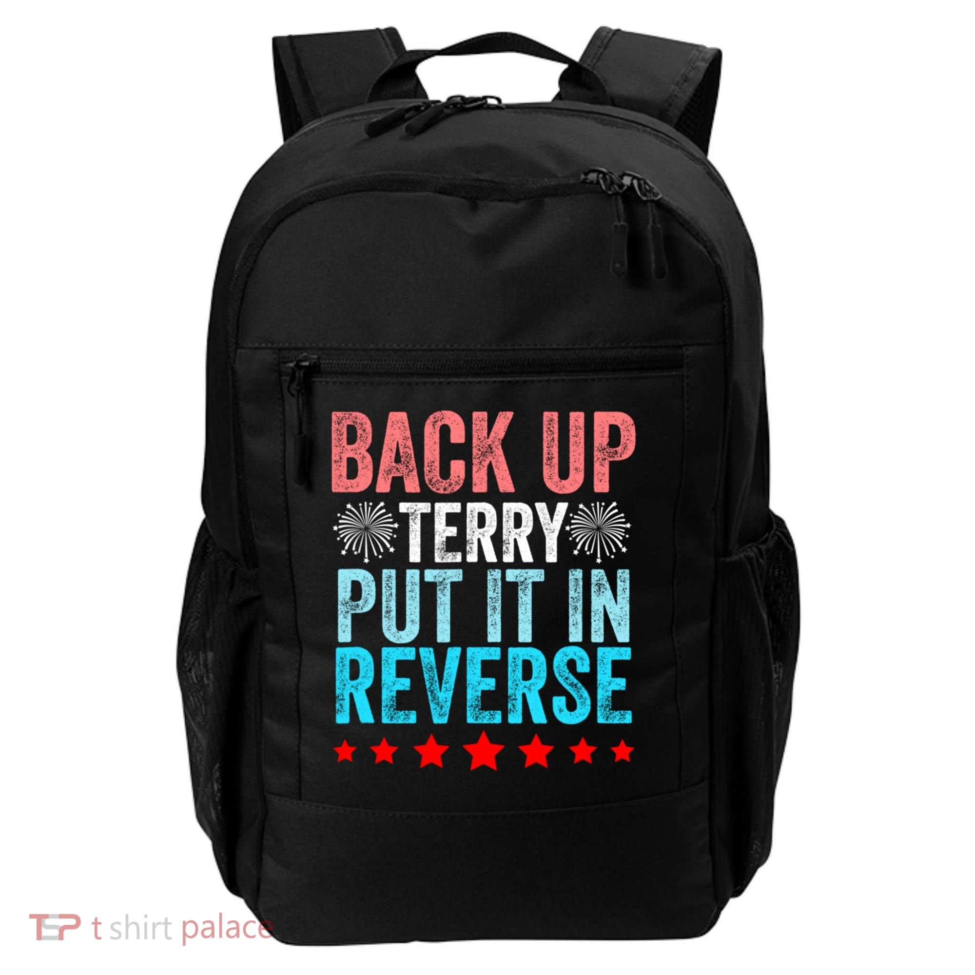Retro Back Up Terry Put It In Reverse 4th Of July Fireworks Backpack