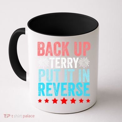 Retro Back Up Terry Put It In Reverse 4th Of July Fireworks Coffee Mug