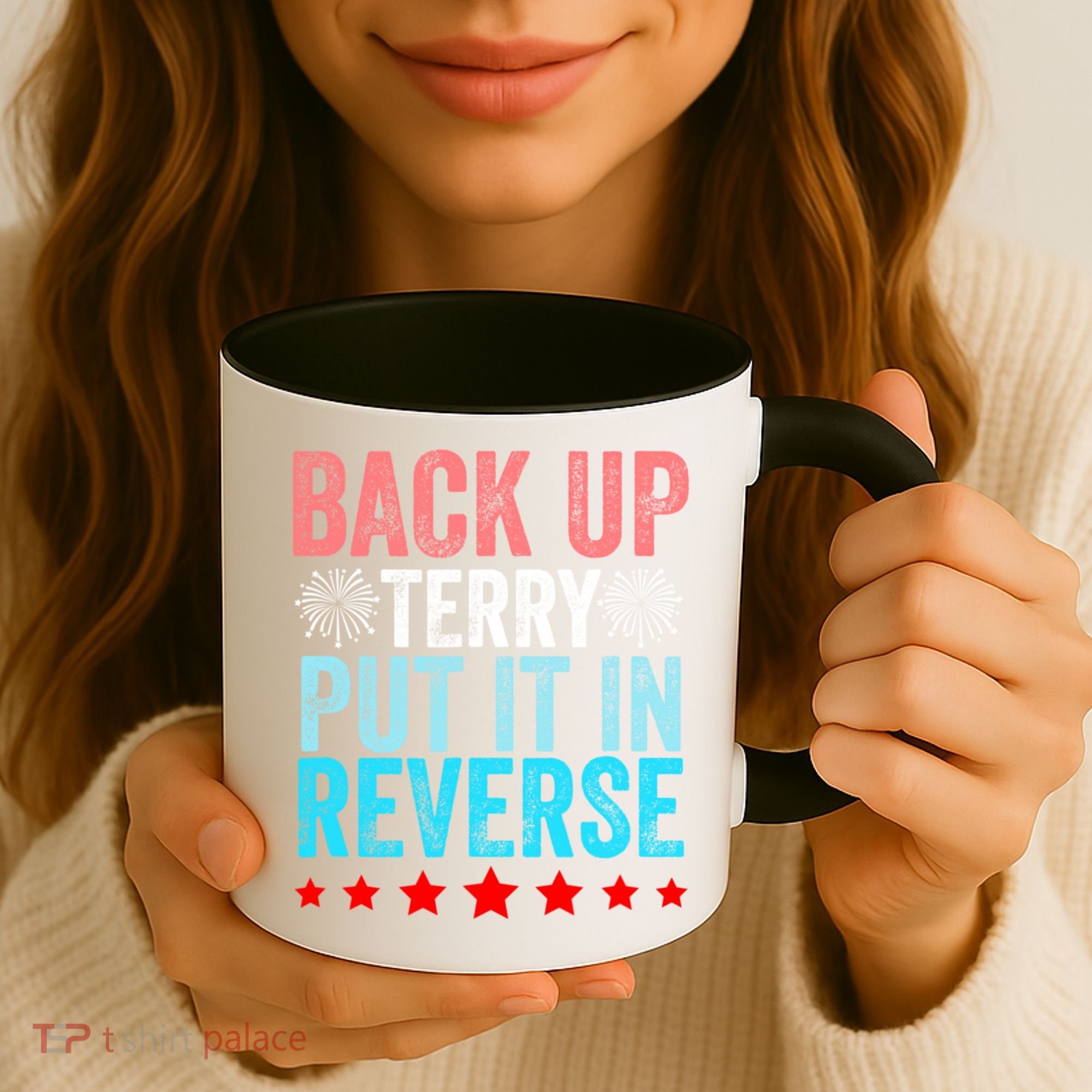 Retro Back Up Terry Put It In Reverse 4th Of July Fireworks Coffee Mug