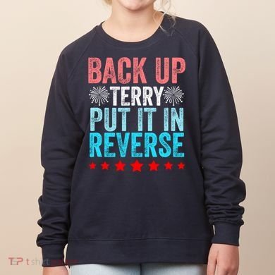 Retro Back Up Terry Put It In Reverse 4th Of July Fireworks Women's Sweatshirt