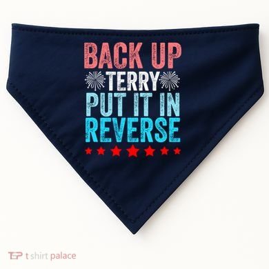 Retro Back Up Terry Put It In Reverse 4th Of July Fireworks USA-Made Doggie Bandana